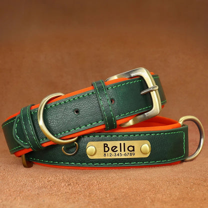 Collare in Pelle Glam Personalizzabile per Cani